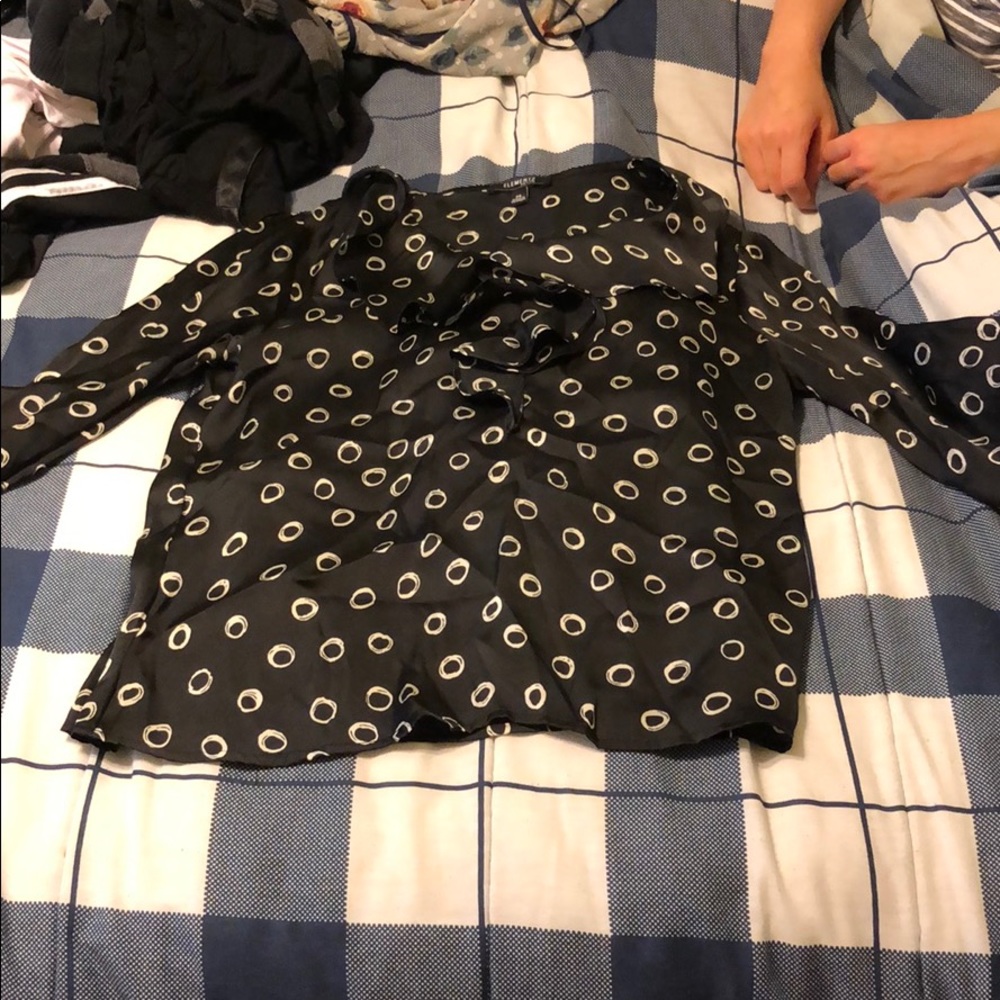 3/4 length sleeve blouse